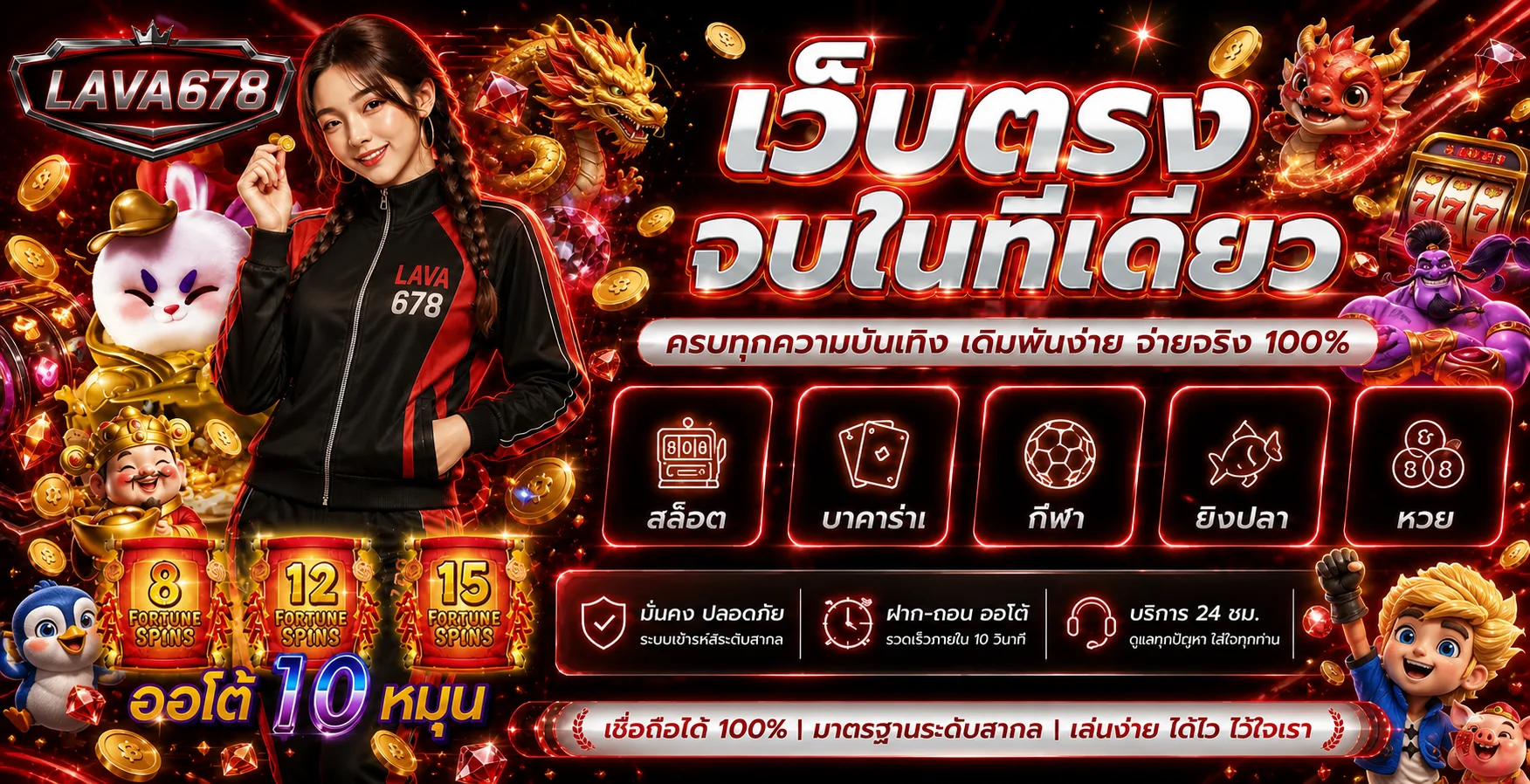 LAVA678 ทดลองเล่นสล็อตเพื่อเรียนรู้กติกา